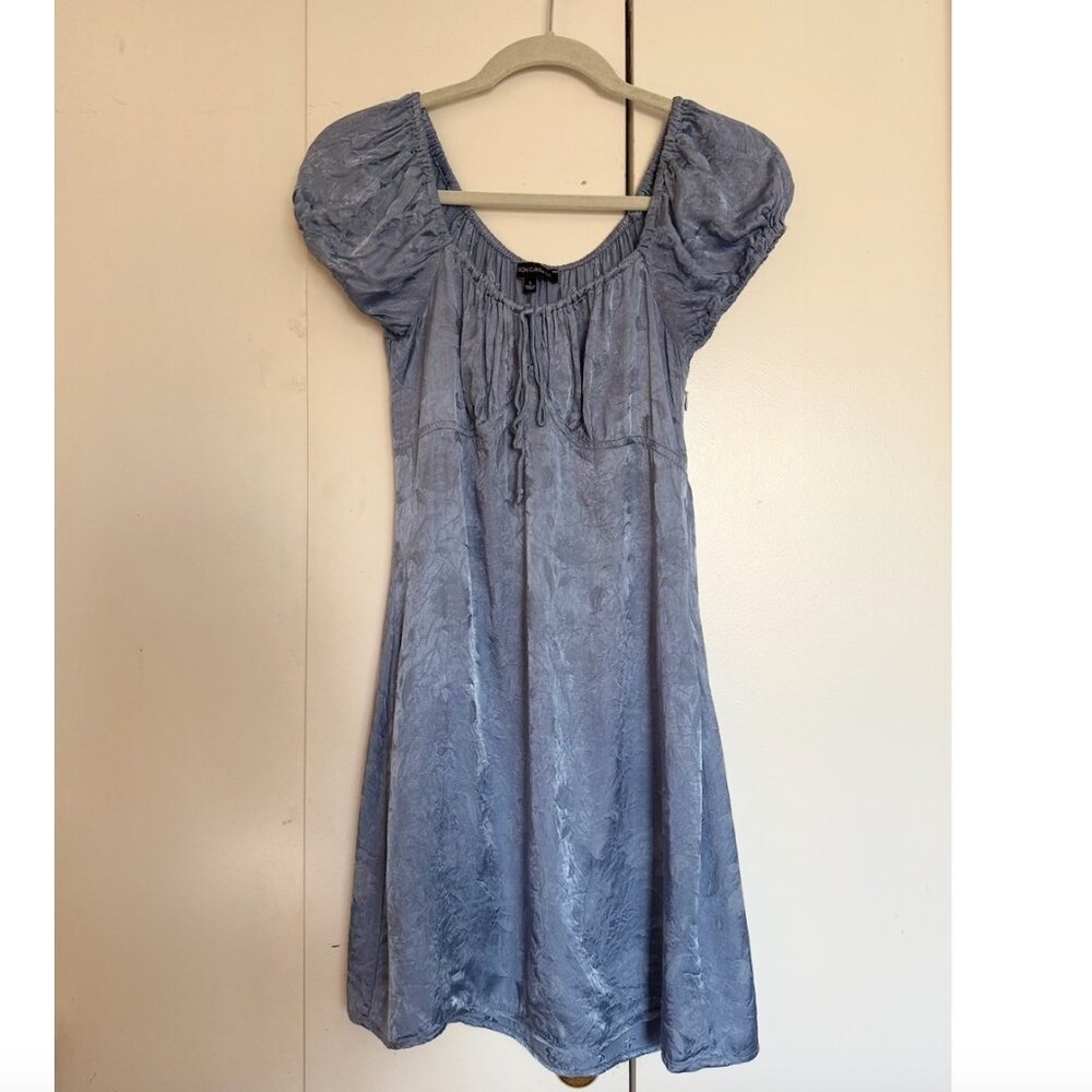 Cotton Candy LA Light Blue Short Sleeve Mini Dress